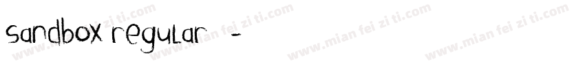 sandbox regular 字体字体转换